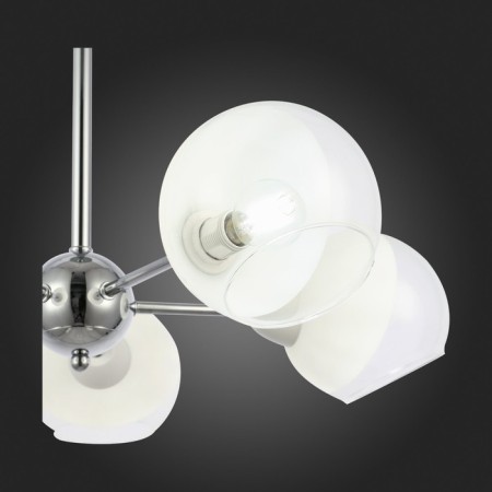 Ceiling EVOLUCE lamp. Sle102702-05. Giorte. 5x40 W, E14, 61x61x33.5 cm, chromium color-7