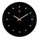 Watch Wall Round "Classics", 30 cm, black rim