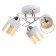 Adelela chandelier 3he27 40W white-gold 44x44x24 cm Bayerlux