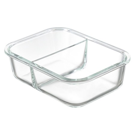Smart Solutions baking and storage container, rectangular with separators, 1 l, the color is light gray-13