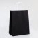 Paper gift package with glitter black, 21 x 11 x 27 cm