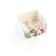 Capcake box, confectionery packaging, 4 cells “March 8”, 16 x 16 x 10 cm