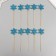 Decor for creativity "Blue Snowflake", 11 cm (set 10 pcs)