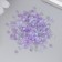 Glass 8/0 "Matte translucent. Melange gray-violet" 10 g
