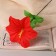 Artificial flowers "Hippeastrum" D-12 cm H-23 cm, red