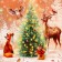 New Year. Bag-Korobok Gift New Year's "Beasts in the Forest", 23 x 16 x 11 cm.