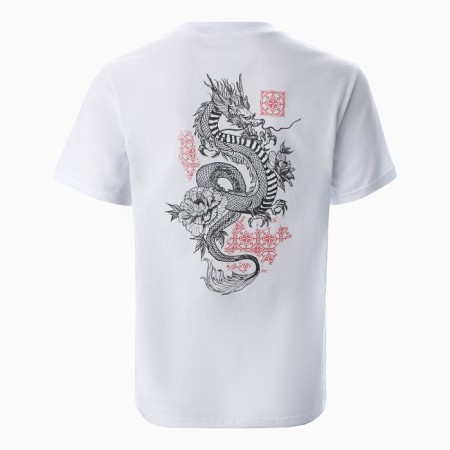 Women's T -shirt, white color/dragon, size 52-7