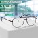 Ready glasses GA0663 (color: C1 metallic; diopter: + 2; tint: no)