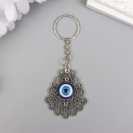 Keychain metal "openwork medallion" 4.5x3.7 cm