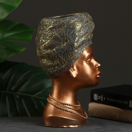 VAZ-stand for jewelry "African", bronze, 3.5 l/33x20cm-2