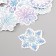 Stickers for creativity "Snowflakes" embossing silver set 48 pcs 9x7x0.8 cm