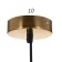 Lamp Bayerlux 1248/1 LED 24W 3000-6000k gold 38x38x11-111 cm