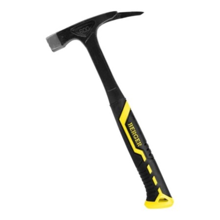 Roofer's hammer Berger BG1528, 3-component handle, whole-bearing, magnet, 600 g-1