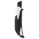 Chancellery knife, 18 mm, white, black blade