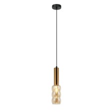 Suspended Gerhort G51260/1BK+BRS AMB, 1x40W, E14, 113x10x10 cm, bronze color