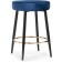 Baric chair Plato 2 metal/velor, black/blue 43x43x65 cm