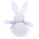 Soft toy "Rabbit", in a flower, on a suspension, color mix