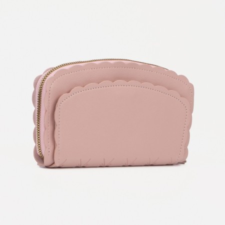 Women's wallet with lightning, light pink color-1