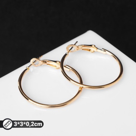 Classic-rings "Classic" d = 3 cm, color gold