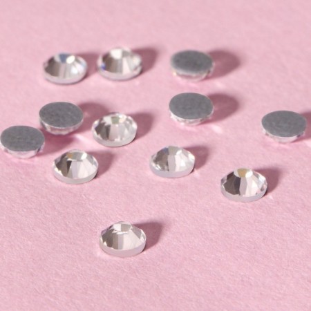 Rhinestones “circle”, glass, d = 3.2 mm, 100 pcs, silver color-2