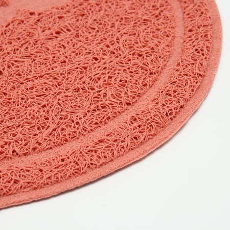 2-in-1 rug for a bowl/animal toilet two circles, 47 x 26 cm, pink-3