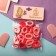 Hair elastic band “Chosenka” (set 30+-1 pcs) Assorted, D-1,4 cm, pink