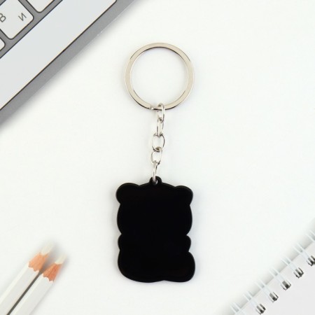 Acrylic key a keychain "Panda", 7 x 12.5 cm-3