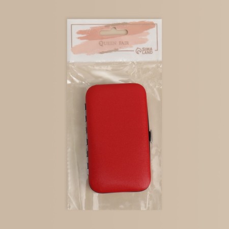 Manicure set, 7 items, in case, red color-8