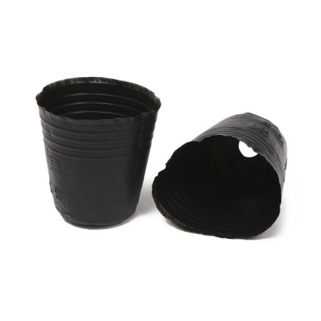 Polyethylene pots for seedlings, 150 ml, 6.5 × 6.5 × 6 cm, thickness 50 μm, black, Greengo-4
