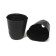 Polyethylene pots for seedlings, 150 ml, 6.5 × 6.5 × 6 cm, thickness 50 μm, black, Greengo