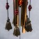 Wind Music Metal "Fan" 4 tubes 5 bells 60x8.3 cm