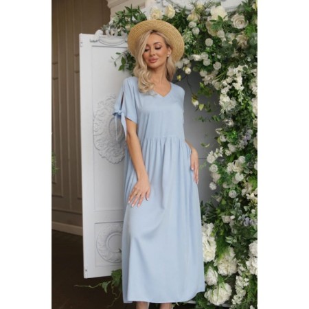Women's dress, size 50, blue color-4