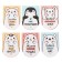 Magnetic bookmarks 6 pieces "cats"