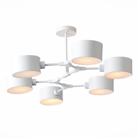 Ceiling EVOLUCE lamp. Sle183502-06. Gemento. 6x60 watts, E14, 73x95.5x32 cm, white color