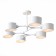 Ceiling EVOLUCE lamp. Sle183502-06. Gemento. 6x60 watts, E14, 73x95.5x32 cm, white color