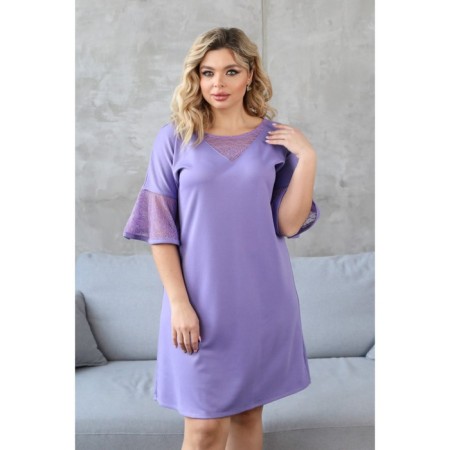 Female dress, size 56, purple color-4