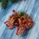 Jewelry jewelry "spruce composition" (set 2 pcs) Bant with print, 12x11 cm, red