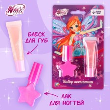 Набор косметики, лак 10 мл, блеск 5 мл "Блум", WINX