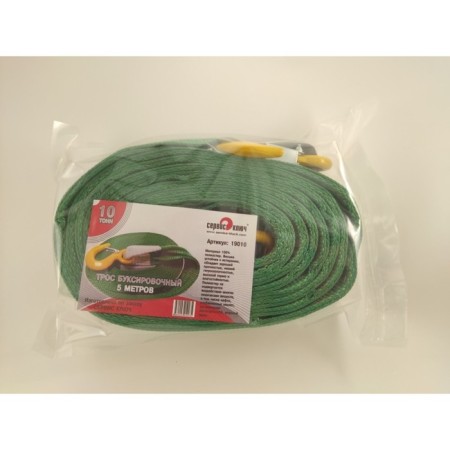 Cable tugbox service key, super-superintendent, 10 tons, 5 m, tape width 60 mm, 2 hooks 94898-4
