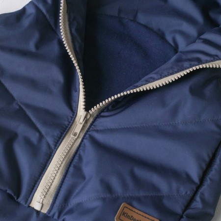 Beginning children's insulated kinderlitto "Orsetto", height 80-86 cm, dark blue color-3