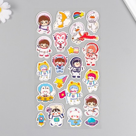 Stickers for creativity Paper "Delicate astronaut" 15x30 cm-1