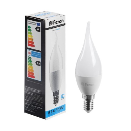 LED LED Feron (11W) 230V E14 6400K in the wind C37T, LB-770