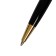 Handle Gift ball in the leatherette case is swivel pb s, black/gold housing