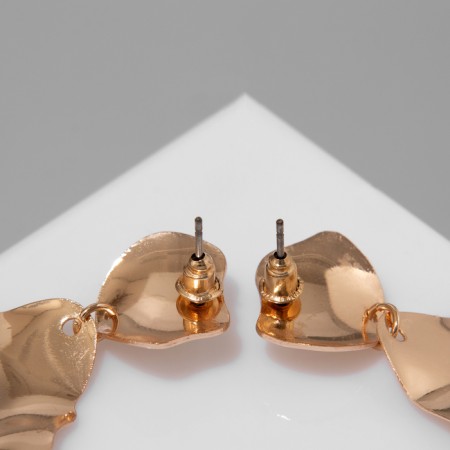Earrings Metal "Atmosphere" Link, Color Gold-5
