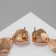 Earrings Metal "Atmosphere" Link, Color Gold