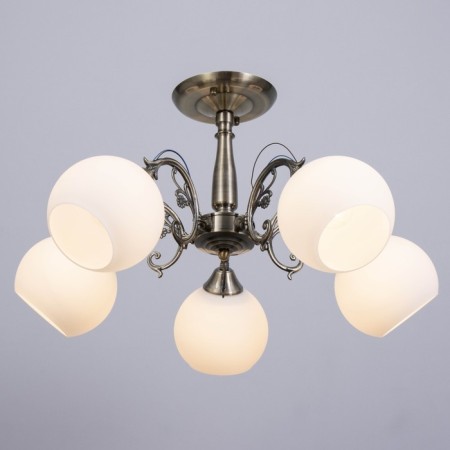 Aurelia chandelier 5x60W E27 Antique bronze 60x60x30cm.-1