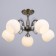 Aurelia chandelier 5x60W E27 Antique bronze 60x60x30cm.