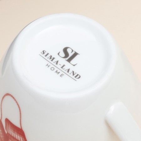 New Year's circle SL Home "Great Time", 400 ml, 9 × 10 cm, porcelain, white-3