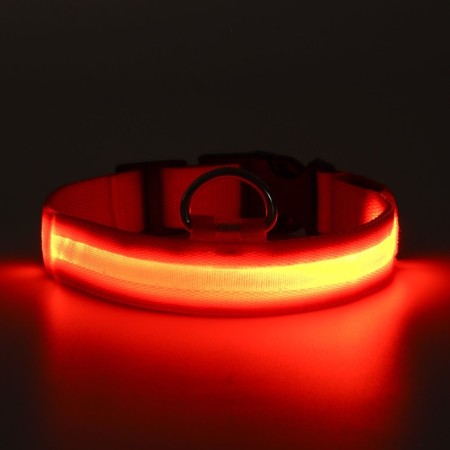 Collar with backlight size L, Osh 45-52 x 2.5 cm, 3 lumines of the glow orange-7