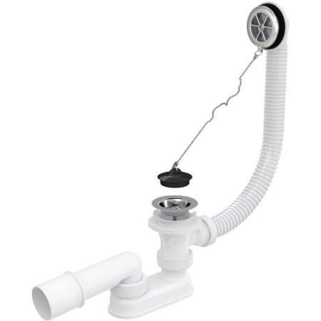 Siphon for bathtub Alcaplast a501, chrome